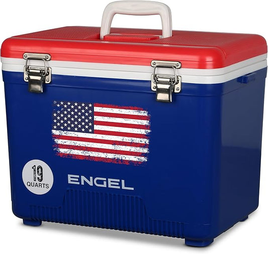Engel 19qt Leak-Proof, Air Tight, Drybox Cooler and Small Hard Shell Lunchbox for Men and Women