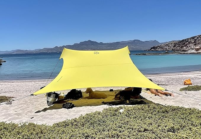 Neso Tents Grande Beach Tent, 7ft Tall, 9 x 9ft, Reinforced Corners and Cooler Pocket