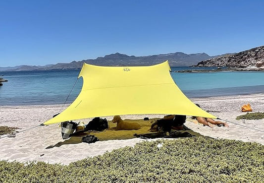 Neso Tents Grande Beach Tent, 7ft Tall, 9 x 9ft, Reinforced Corners and Cooler Pocket