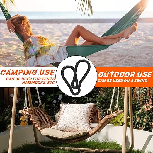 Small Carabiner Clip,15Pcs 2Inch Black Carabiners Clips M5 Alloy Steel Spring Snap Hook,Locking Carribenares for Climbing Hiking Camping Fishing…