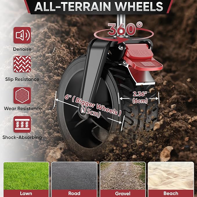 PTEROMY 150L Collapsible Wagon Cart Foldable, 360lbs Load Bearing Beach Cart Foldable Wagon for Shopping, Camping, Garden, Grocery, Outdoor (Black+Red)