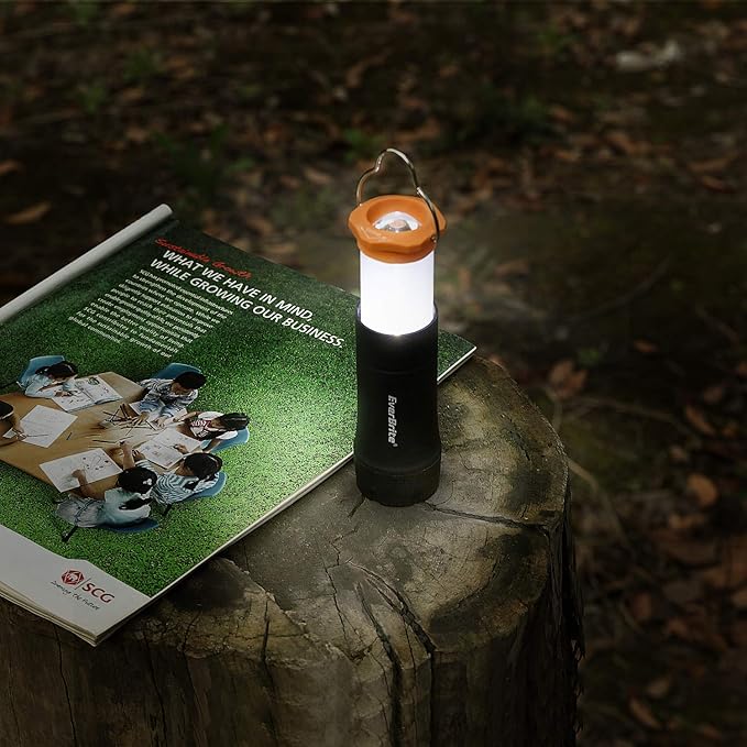 EverBrite 2-in-1 Mini Lanterns and Flashlights with 3 Modes, 2 Pack Portable Outdoor LED Zoomable Torches, Camping Essentials for Hurricane, Hiking, Night Walking, Emergency