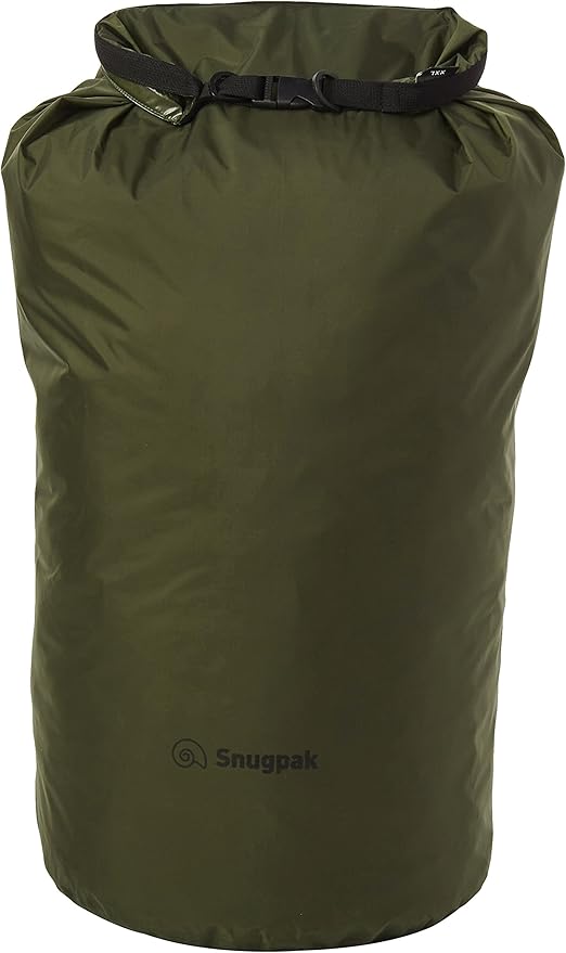 Snugpak Dri-Sak, Waterproof Storage Bag with Roll and Clip Seal, Medium, Olive
