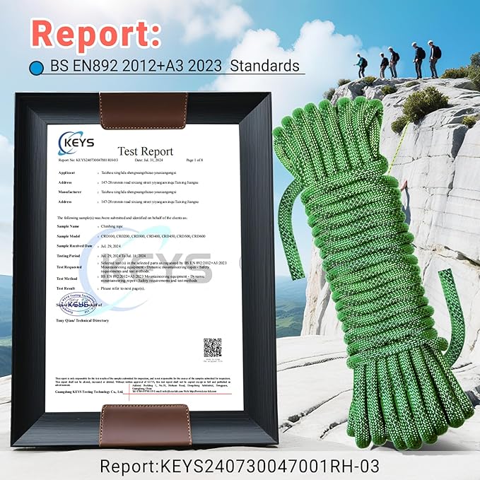 10.5mm Climbing Rope,Static Rock Climbing Rope for Escape Rope Ice Climbing Equipment Fire Rescue Parachute