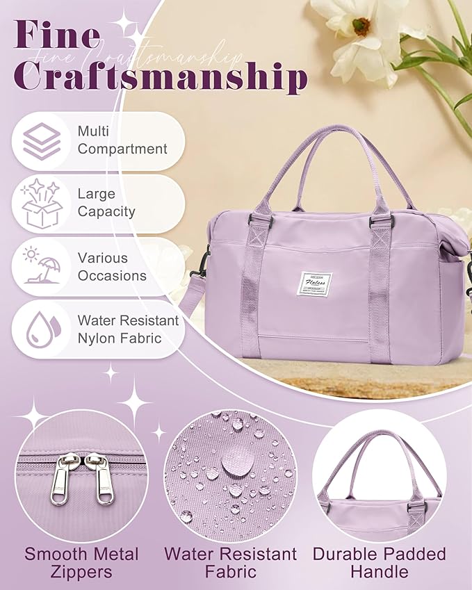 Gym Bag Womens,Travel Duffel Carry on Bag Sport Tote Bag Weekend Overnight Bag