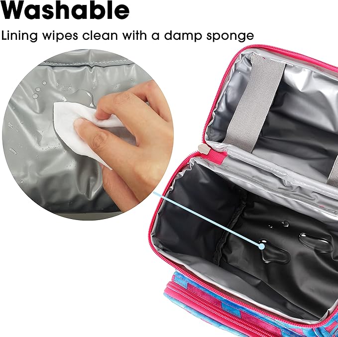 J World Corey Kids Lunch Bag. Insulated Lunch-Box for Boys Girls, Nordic