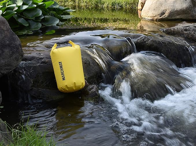 MARCHWAY Floating Waterproof Dry Bag Backpack 5L/10L/20L/30L/40L, Roll Top Sack Keeps Gear Dry for Kayaking, Rafting, Boating, Swimming, Camping, Hiking, Beach, Fishing