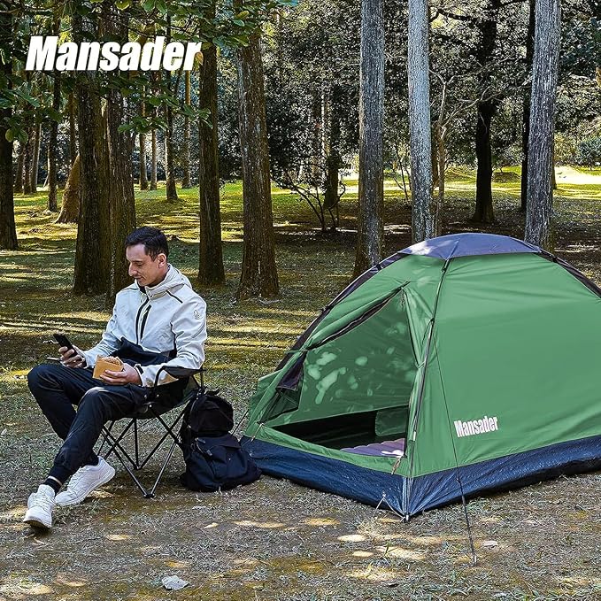2 Person Camping Dome Tent,Waterproof Lightweight Portable Tents for Outdoor Camping Hiking Travel