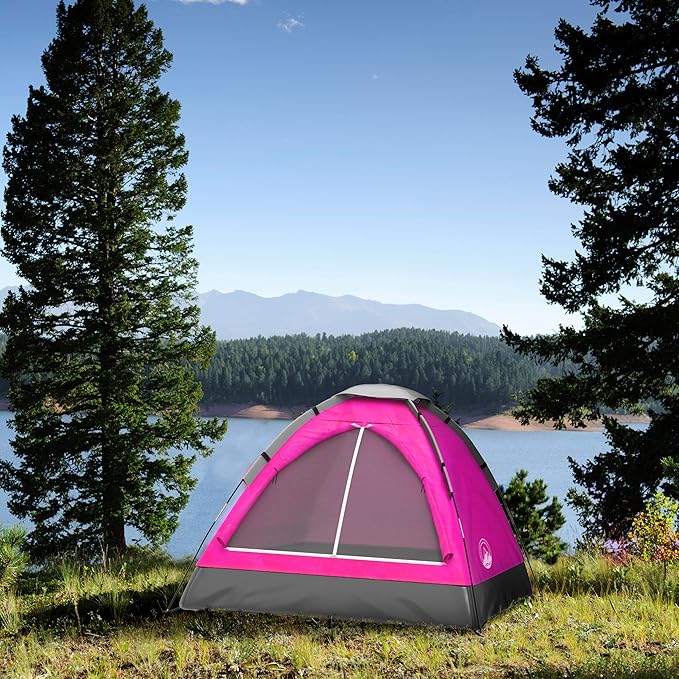 2 Person Camping Tent with Rain Fly and Carrying Bag