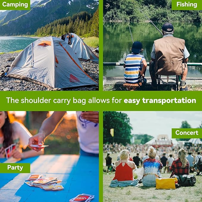 ABSCONDO Camping Table, Portable Folding Camp Table, Camping Tables That Fold Up Lightweight, Aluminum Beach Table for Camping Hiking Backpacking Outdoor Picnic (L)