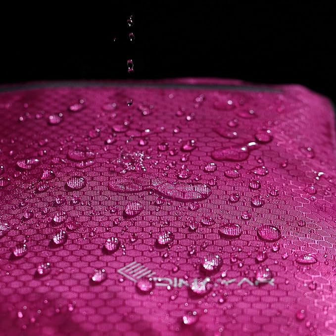 Dimayar Travel Duffle Bag for Men Women - Foldable Duffel Bag with Shoes Compartment - Overnight Bags Waterproof & Tear Resistant(65L,Fuchsine)