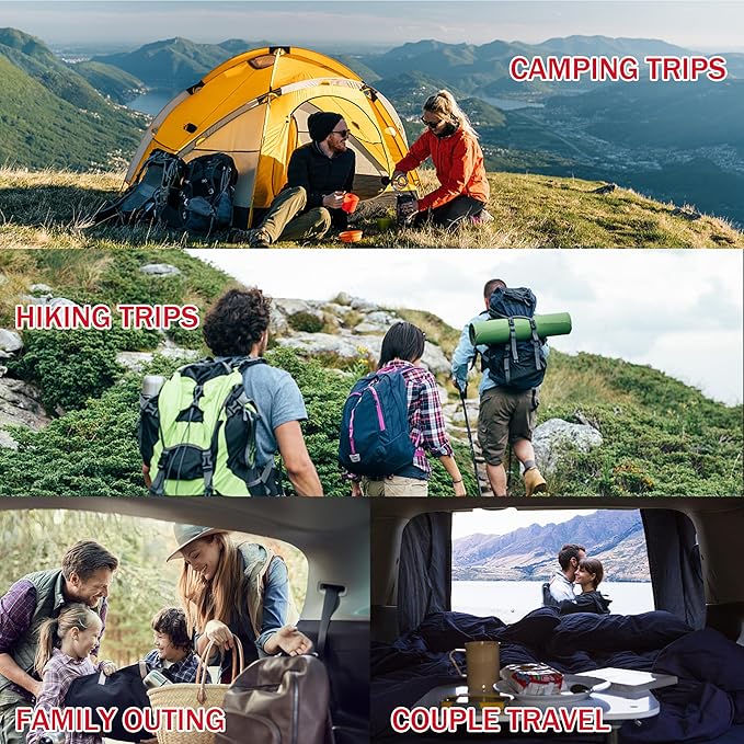 Ultralight Down Sleeping Bag for Adults with 600 Fill Power, Compact Sleeping Bag with Compression Sack for Backpacking, Hiking and Camping