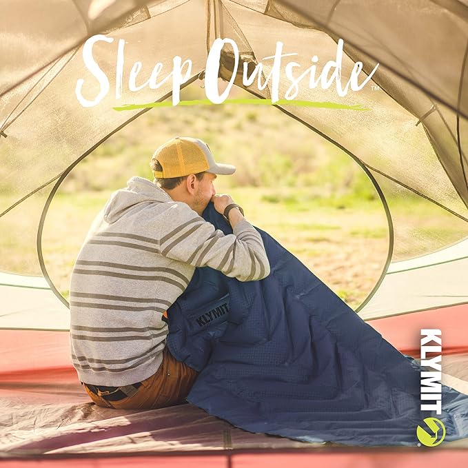 KLYMIT STATIC V Sleeping Pad, Lightweight, Outdoor Sleep Comfort, Best Camping Gear for Backpacking and Hiking, Inflatable Camping Mattress