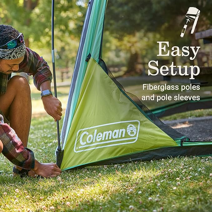 Coleman Skyshade Screen Dome Canopy Tent, 8x8/10x10ft Portable Screen Shelter with Easy Setup for Bug-Free Lounging, Great for Beach, Yard, Picnic, Park, Camping, & More