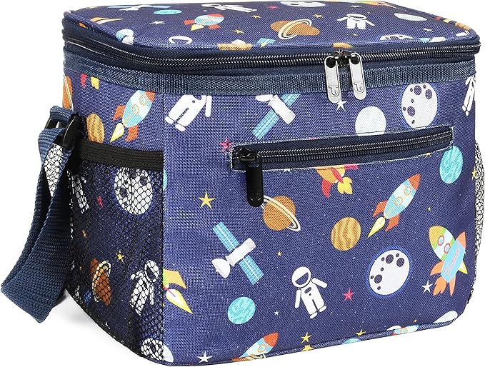 Tirrinia Insulated Lunch Box for Men/Women, Leakproof Thermal Lunch Bag for Office Picnic Work Beach Camping,Reusable Lunch Cooler Tote for Adult, Space