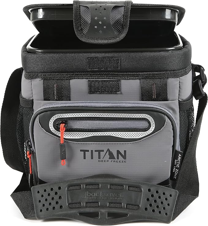 Arctic Zone Titan Deep Freeze Cooler - Zipperless Hardbody Cooler - Small & Large Capacity- Beach & Camping Cooler - Deep Freeze Insulation, HardBody Liner, and SmartShelf
