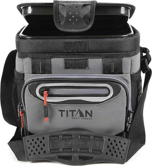 Arctic Zone Titan Deep Freeze Cooler - Zipperless Hardbody Cooler - Small & Large Capacity- Beach & Camping Cooler - Deep Freeze Insulation, HardBody Liner, and SmartShelf