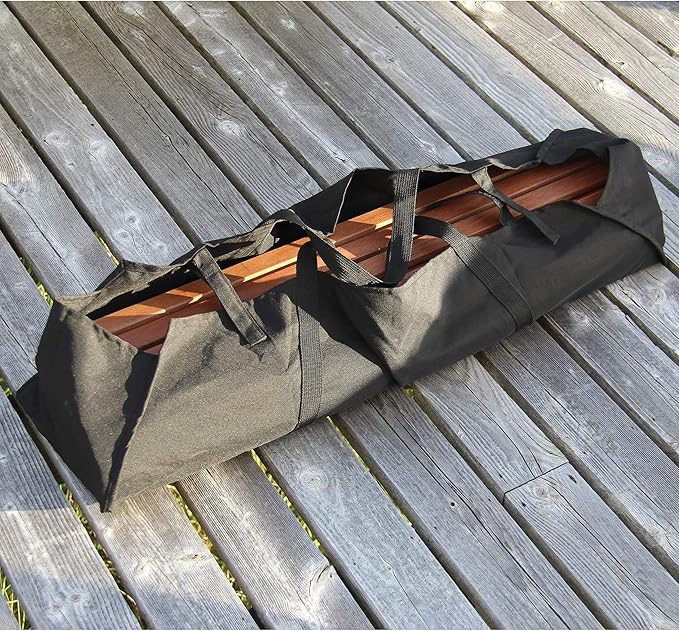 BYER OF MAINE - Pangean Roll Top Folding Wood Table, Hardwood Portable Table for Bistro, Deck, or Camping, Use Indoors or Outdoors
