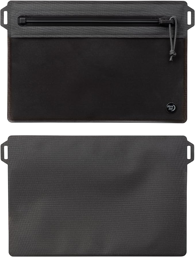Nite Ize RunOff Waterproof Travel Pouch with TRU Zip - Dry Pouch for Phone & Travel Necessities - Touchscreen Friendly - Waterproof with Reliable Zipper - Medium, Charcoal