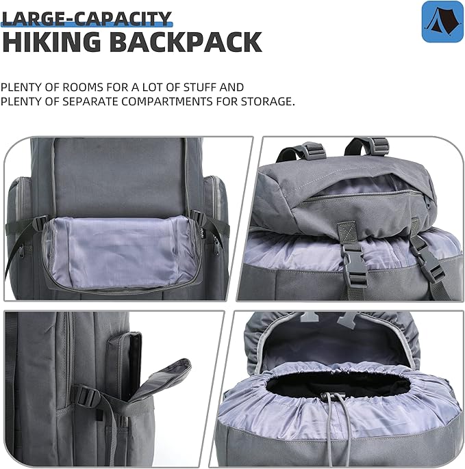 NMJVJL 100L Camping Hiking Military Tactical Backpack Outdoor Climbing Sport Bags for Camping,Backpacking
