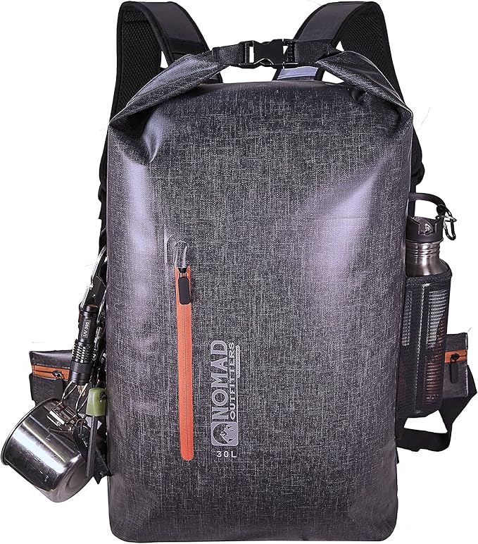 | Maverick 30L - Waterproof Backpack Roll-Top Dry Bag for Kayaking, Rafting, Boating, Surfing, Hiking, Camping, Fishing