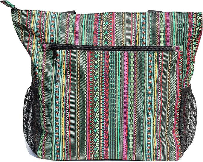 ESVAN Original Floral Water Resistant Large Tote Bag Shoulder Bag for Gym Beach Travel Daily Bags Upgraded