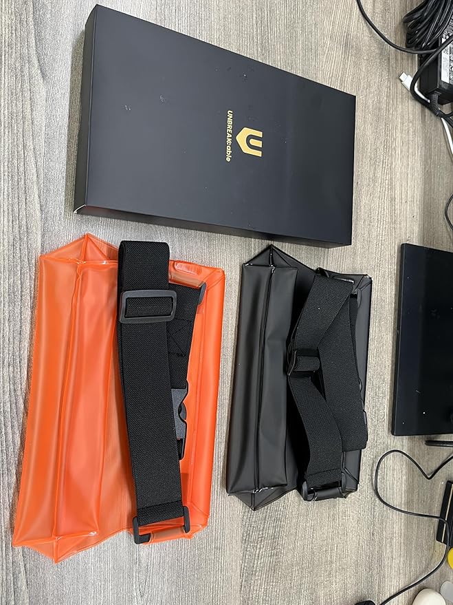 UNBREAKcable Waterproof Phone Pouch with Adjustable Waist Strap- 2 Pack [9.8'' Front window] [SGS IP68 Waterproof] [71'' Maximum Adjustable Waist Length] Waist Bag Screen Touchable Floating Dry Bag