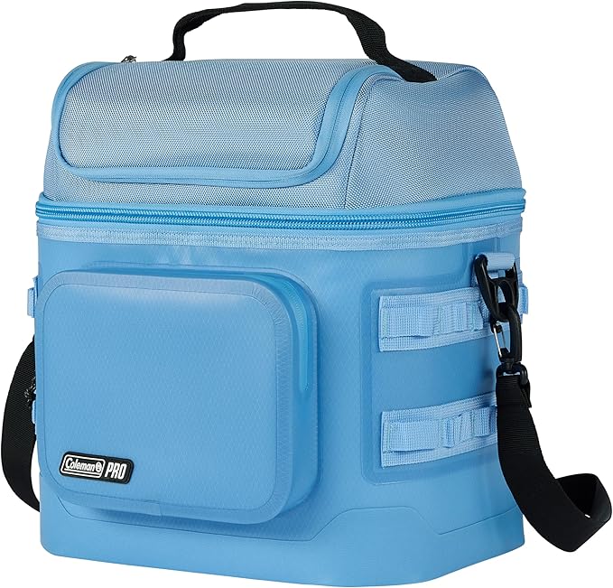 Coleman Pro 24-Can Premium Soft Cooler Lunchbox, Fully Insulated Lid & Body Stays Cold up to 35 Hours