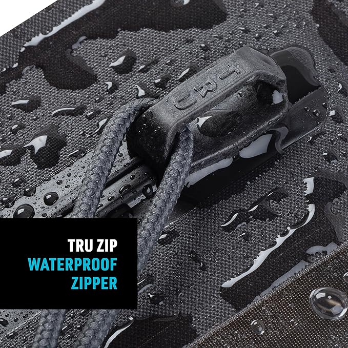 Nite Ize RunOff Waterproof Travel Pouch with TRU Zip - Dry Pouch for Phone & Travel Necessities - Touchscreen Friendly - Waterproof with Reliable Zipper - Medium, Charcoal