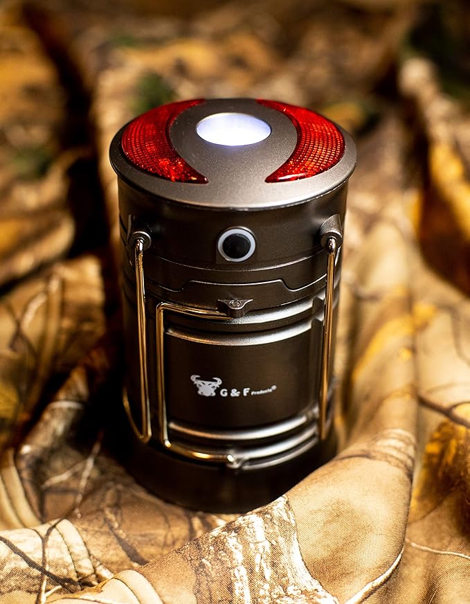 G & F Products 2 Pack 360 LED Lanterns flashlights Emergency Lights with Magnet Base for Super Bright, Long-Lasting Run-time, Battery Powered Outdoor LED Lantern, 200 Lumens