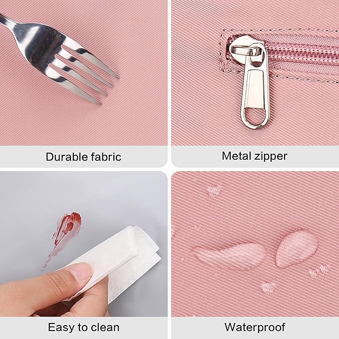 16L Large Lunch Bag for Women, Insulated Lunch Box for Women Loncheras para Mujer for Work, Leakproof, Pink