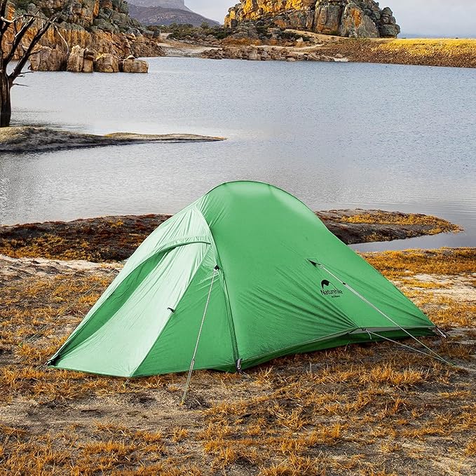 Naturehike Cloud Up Free Standing 2 Person Backpacking Tent Ultralight Nylon Double Layer Camping Tents for Two Person