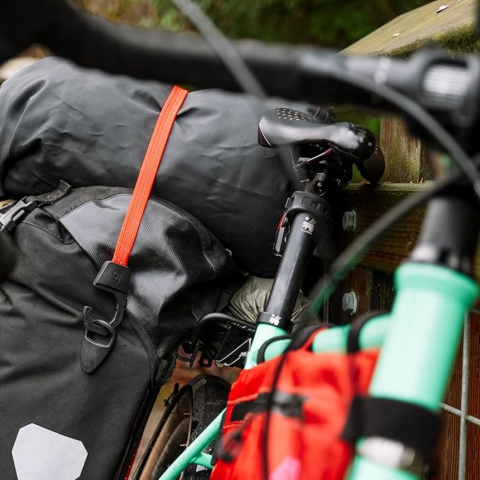 GEAR AID Holdfast Bungee Strap, Organize Your Garage and Gear for Biking, Camping, Hunting, Exercise, Paddling and More, Orange Reflective