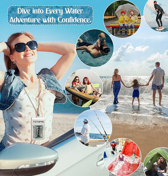 Waterproof Car Key FOB Pouch Submersible Dry Bag Holder for ID Credit Cards Cash Keys Case Swim Surf Floating Wallet