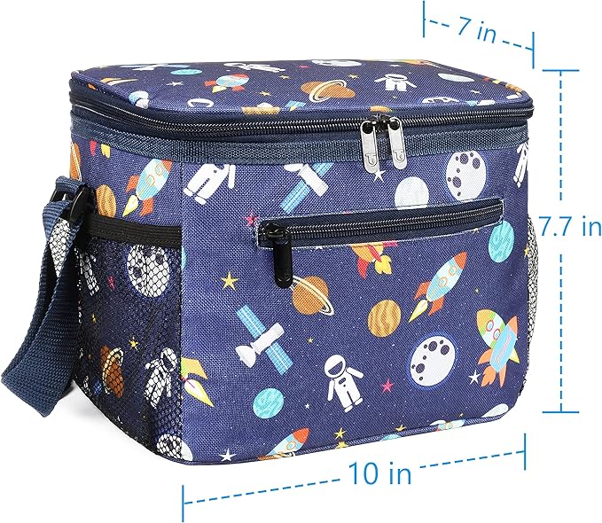 Tirrinia Insulated Lunch Box for Men/Women, Leakproof Thermal Lunch Bag for Office Picnic Work Beach Camping,Reusable Lunch Cooler Tote for Adult, Space