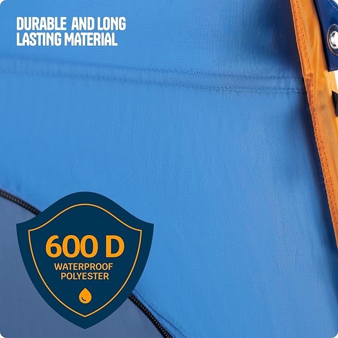 Alpcour Portable Pop Up Tent – Privacy Tent for Portable Toilet, Shower and Changing Room for Camping and Outdoors – Spacious, Extra Tall and Waterproof with Utility Accessories - Sturdy and Easy Fold