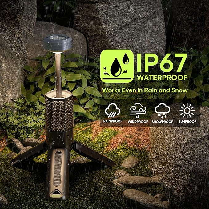 Camping Light Telescopic, YOUKOYI 10500mAh Collapsible Magnetic Camping Lantern, Telescoping IP67 Waterproof Flashlights, Camping Lantern Rechargeable for Emergency, Camping, Travel, Hiking