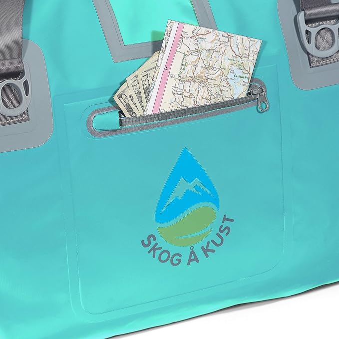 Skog Å Kust Duffelsak Heavy Duty Waterproof Duffel - Gear Bag for Sports, Travel, & More - 40L Mint