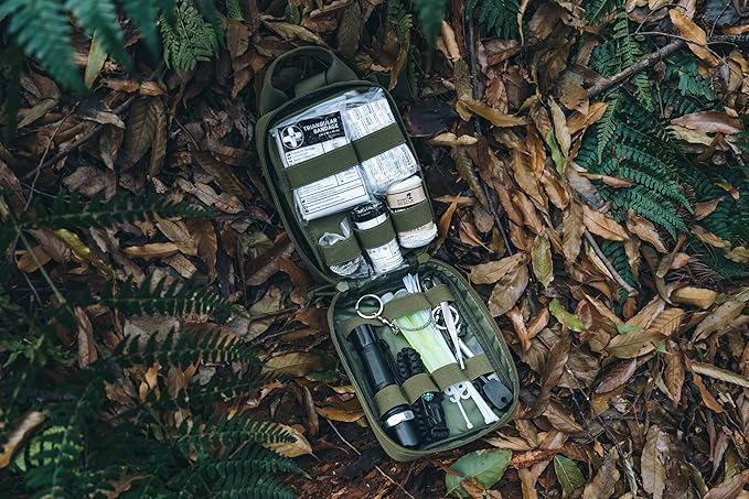 RHINO RESCUE Survival First Aid Kit, HSA/FSA Eligible, Emergency Kit Molle Pouch IFAK Medical Kit for Vehicles Car Camping Backpacking Hiking Hunting