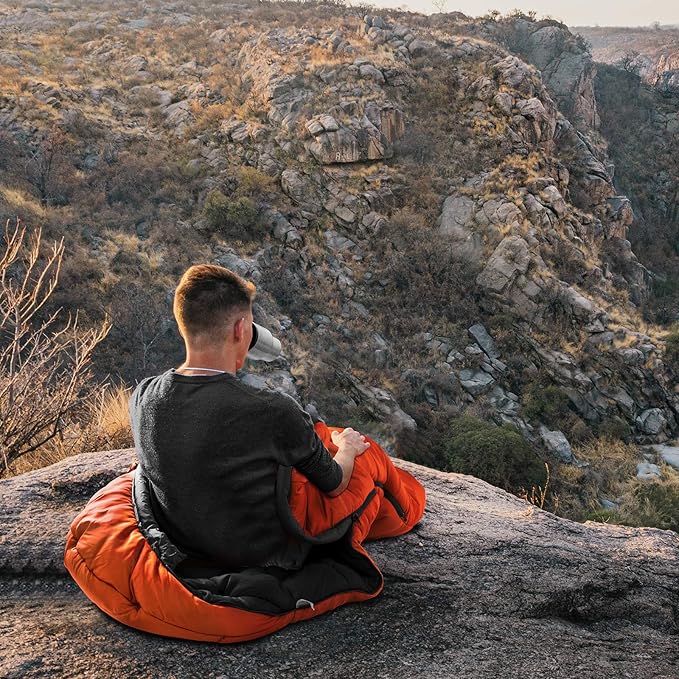 Bessport Mummy Sleeping Bag | 15-45 ℉ Extreme 3-4 Season Sleeping Bag for Adults Cold Weather– Warm and Washable, for Hiking Traveling & Outdoor Activities