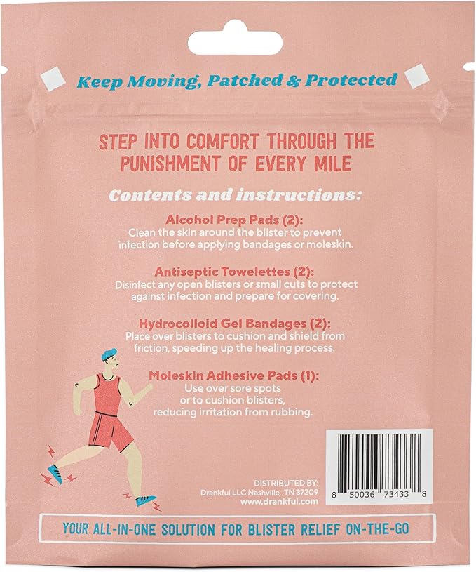 Patch Up Pack, Portable Blister Kit, Pocket-Sized, Outdoor Essentials, for On-The-Go Blister Relief, Perfect for Trail Running, Camping, Hiking, Outdoors