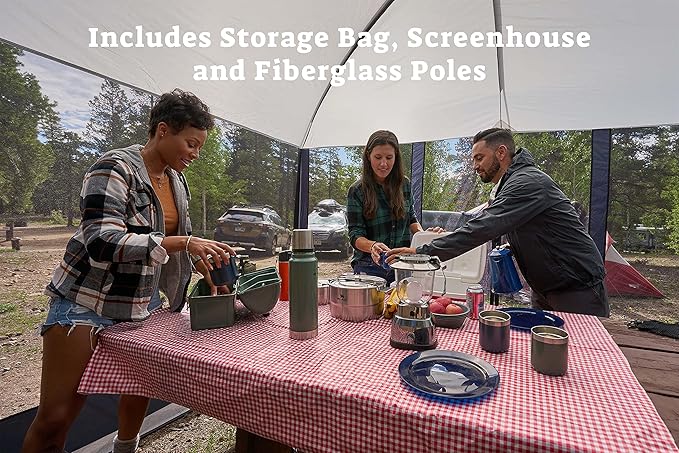 Magnetic Screen House, Magnetic Screen Shelter for Camping, Travel, Picnics, Tailgating, and More