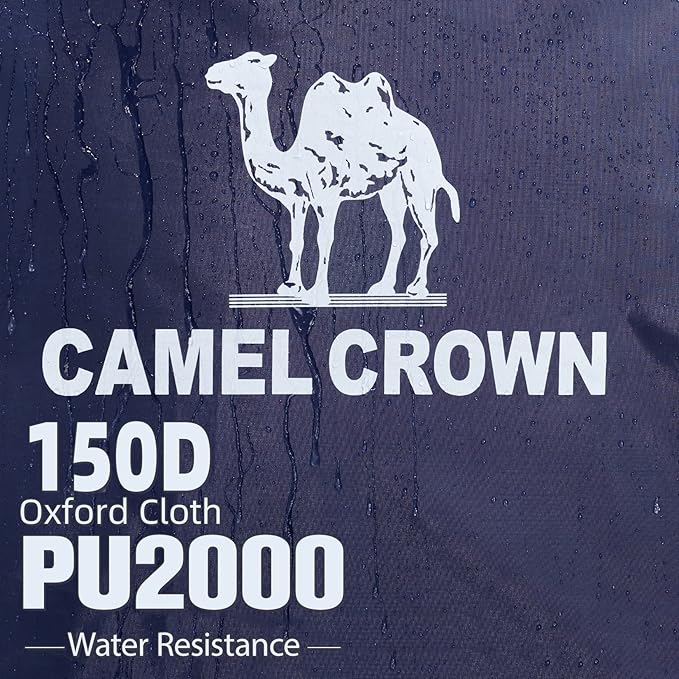CAMEL CROWN 2/3/4 Person Camping Tent with Removable Rain Fly, Easy Setup Outdoor Tents Water Resistant Lightweight Portable for Family Backpacking Camping Hiking Traveling