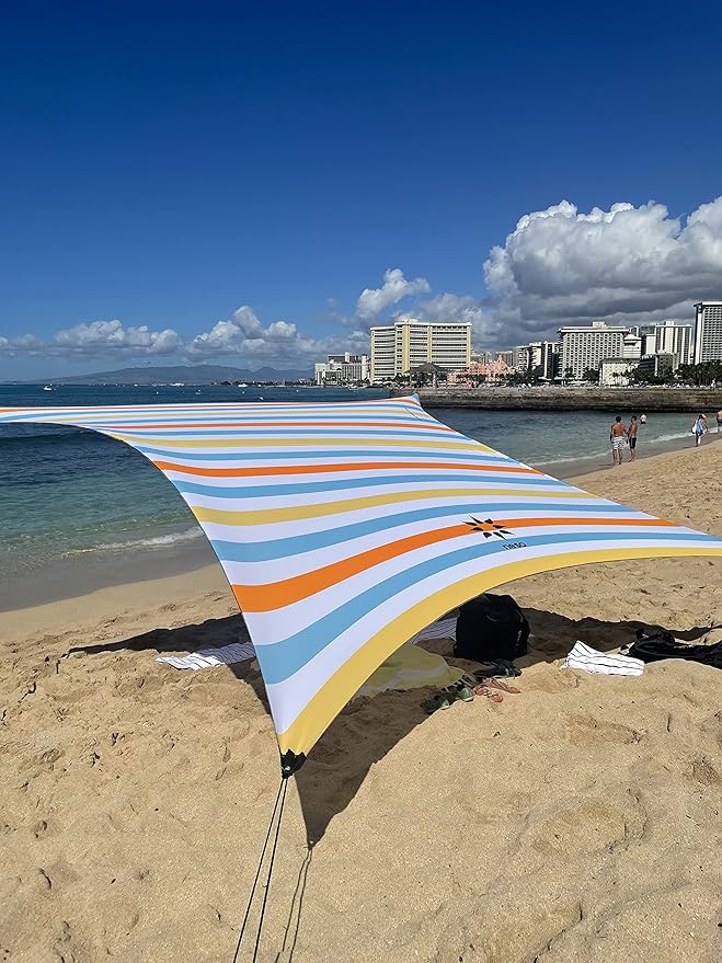 Neso Tents Grande Beach Tent, 7ft Tall, 9 x 9ft, Reinforced Corners and Cooler Pocket