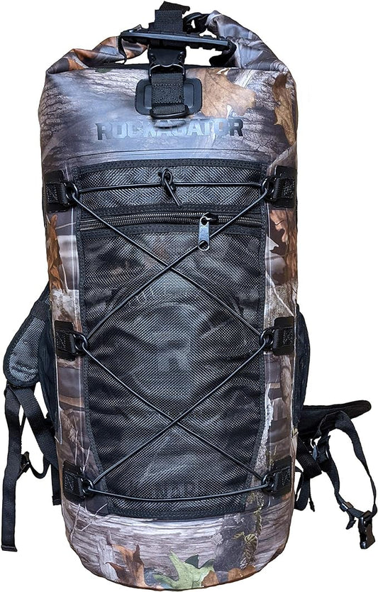 Kanarra 90L Waterproof Backpack for Camping, Hiking, Mountaineering, Backpacking, Hunting, Fishing, Canoeing, Outdoor Activities, The Wet Outdoors - Large Capacity, Roll Top Closure, Camo