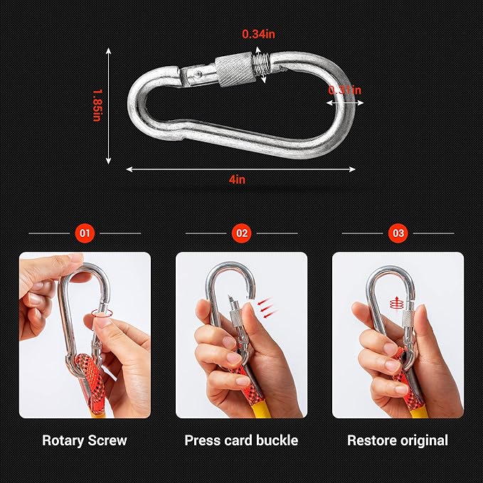 Nice C Climbing Rope, Rescue Rope, Construction Rope, Rock Climbing Rope, Static 10mm 32ft/64ft/96ft/160ft/230ft/500ft/985ft/1000ft with Carry Bag (Orange, 70M(230ft))