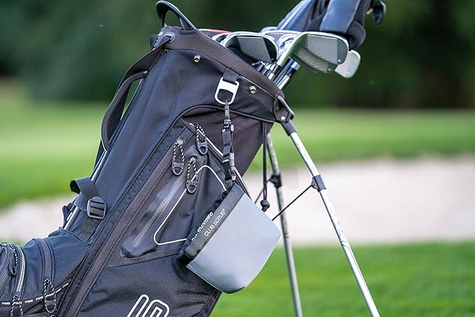 Golf Club and Golf Ball Cleaning Bag, Waterproof Clean Face Technology Liner, Detachable Clip, Machine Washable, Cleans Club Grooves, Dry Exterior (Neoprene or Microfiber Option Available)