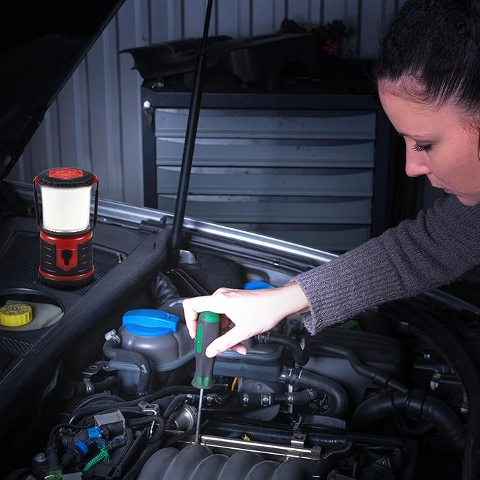 Blazin Bolt Rugged USB Rechargeable Lantern | 1000 Lumen | 350 Hours of Light | Giant 12000mAh Power Bank | 6 Modes | Camping, Emergency, Power Outage, Storm, Blizzard, Hurricane Survival