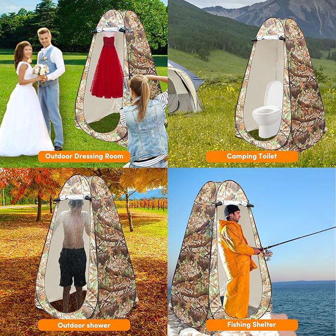 Pop Up Privacy Tent Shower Tent Changing Tent Portable Outdoor Camping Bathroom Toilet Tent Changing Dressing Room Privacy Shelters Room for Hiking and Beach Sun Shelter Picnic Fishing- Waterproof