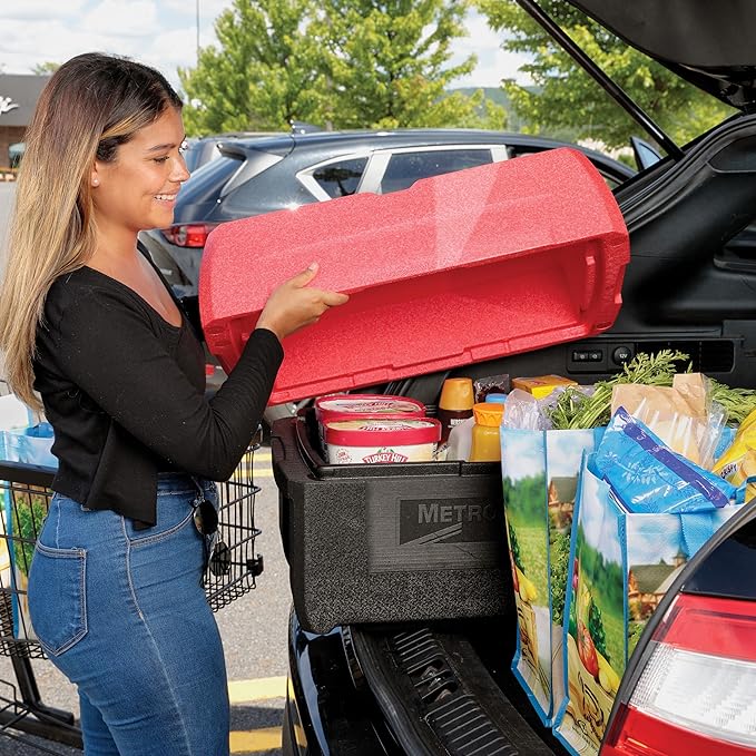 Metro Mightylite ML180XL Top Load Insulated Food Carrier - Professional-Grade Multipurpose Pan Carrier, Insulated Cooler and Food Warmer with Extra Capacity Lid - 45 qt or 5 Pan Capacity